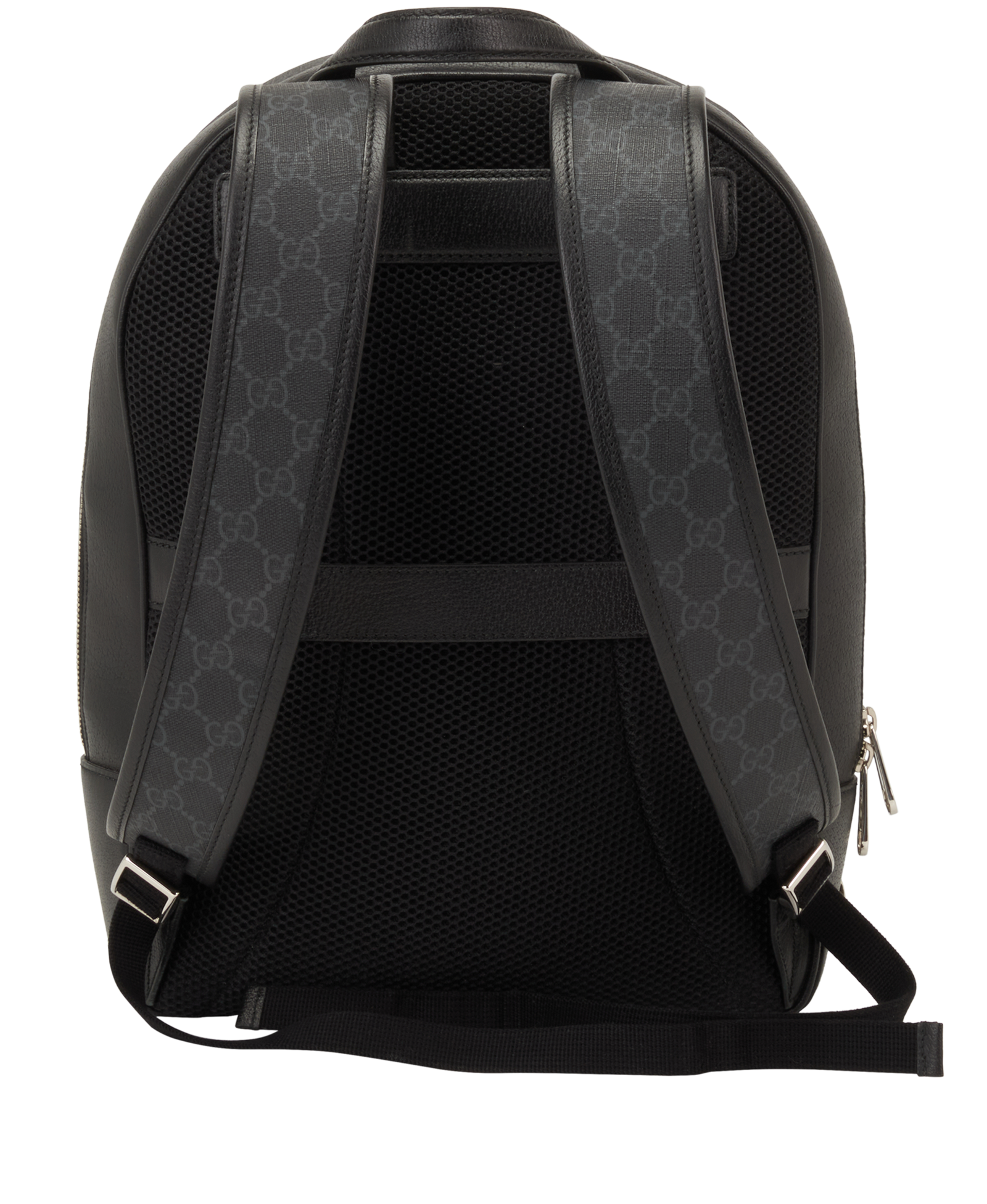 GG Backpack, &pound;750, Handbags, Black, Canvas/Leather, Back view